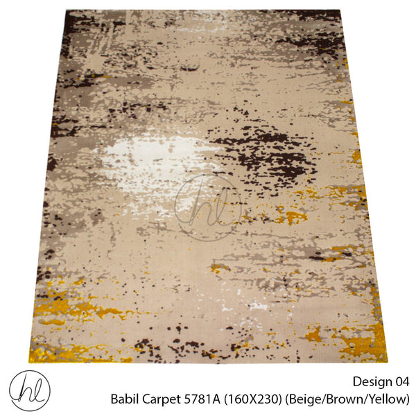 Babil Carpet (160X230) (Design 04) (Beige/Brown/Yellow)