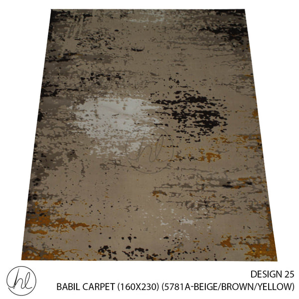 BABIL CARPET (160X230) (DESIGN 25) (BEIGE/BROWN/YELLOW)