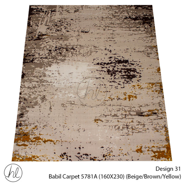 Babil Carpet (160X230) (Design 31) (Beige/Brown/Yellow)