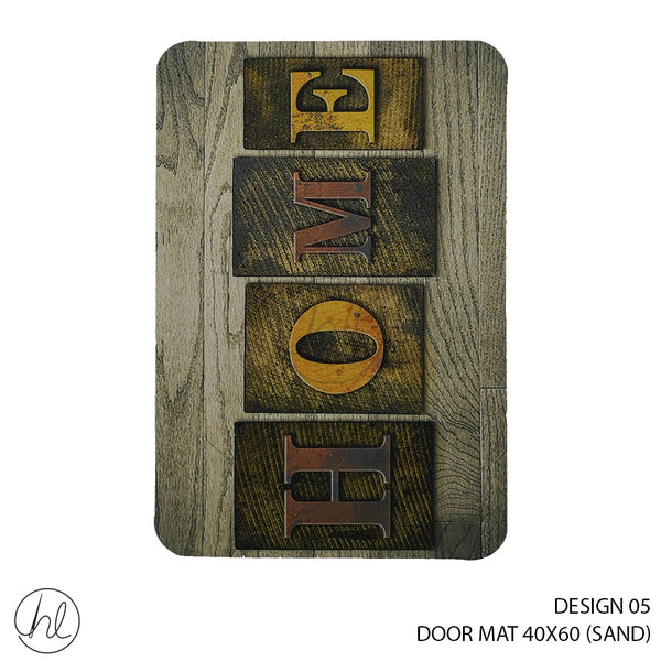 DOOR MAT (40X60) (DESIGN 05) (SAND)