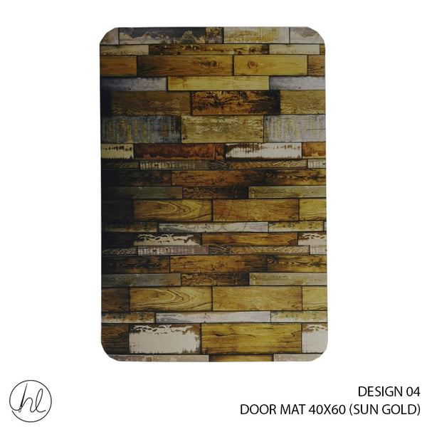 DOOR MAT (40X60) (DESIGN 04) (SUN GOLD)