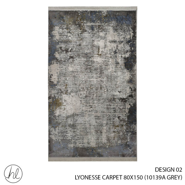 LYONESSE CARPET (80X150) (DESIGN 02) (GREY)