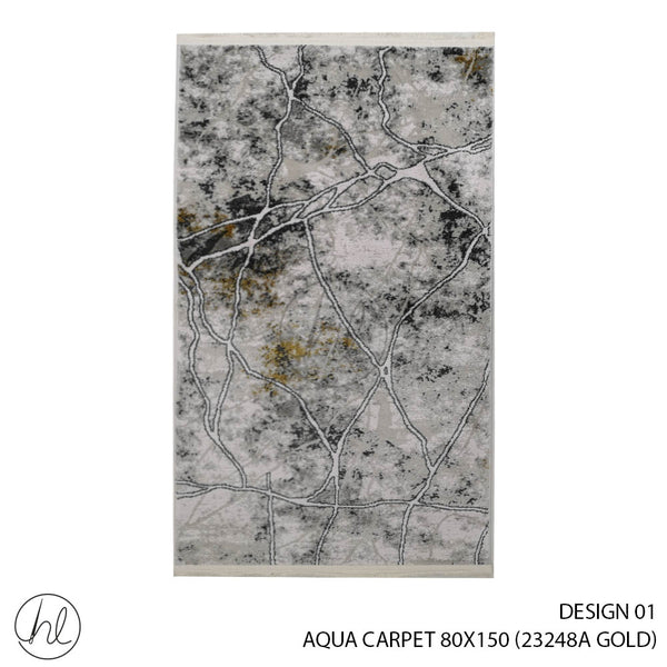 AQUA CARPET (80X150) (DESIGN 01) (GOLD)