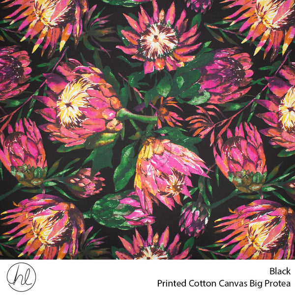 C/D Cotton Canvas Prt Big Protea