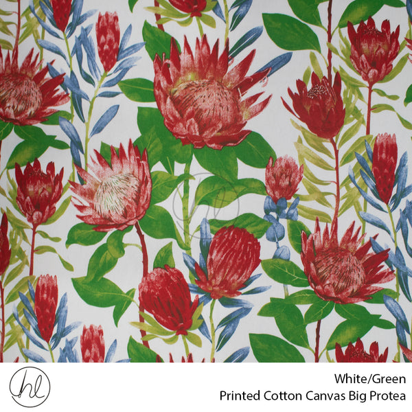 C/D Cotton Canvas Prt Big Protea