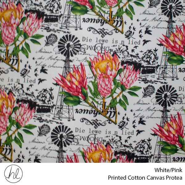 C/D Cotton Canvas Prt Afrikaans