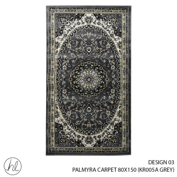 PALMYRA CARPET (80X150) (DESIGN 03) (GREY)