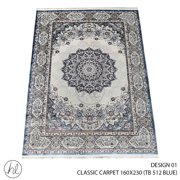 CLASSIC CARPET (160X230) (DESIGN 01) (BLUE)