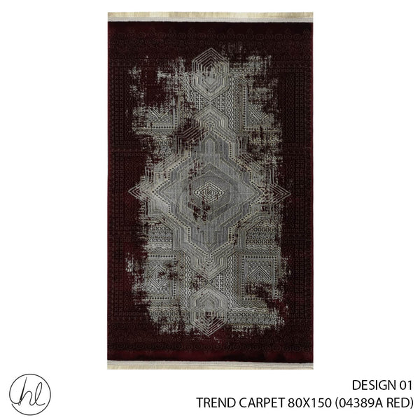 TREND CARPET (80X150) (DESIGN 01) (RED)