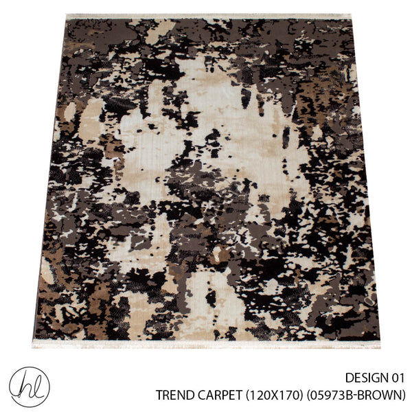 TREND CARPET (120X170) (DESIGN 01) (BROWN)