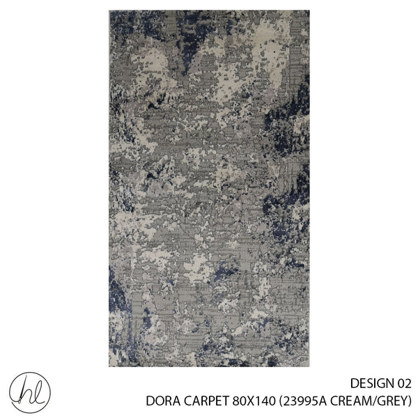 DORA CARPET (80X140) (DESIGN 02) (CREAM/GREY)