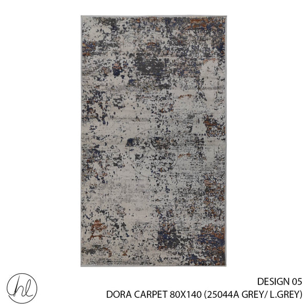 DORA CARPET (80X140) (DESIGN 05) (GREY/LIGHT GREY)