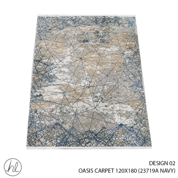 OASIS CARPET (120X180) (DESIGN 02) (NAVY)