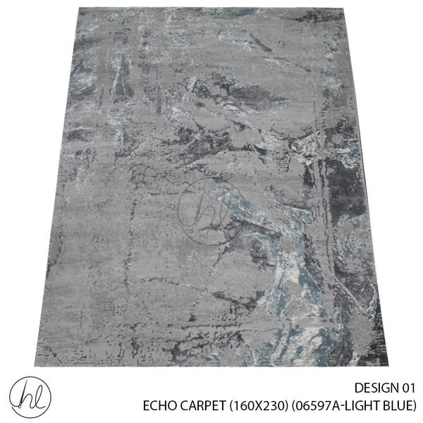 ECHO CARPET (160X230) (DESIGN 01) (LIGHT BLUE)
