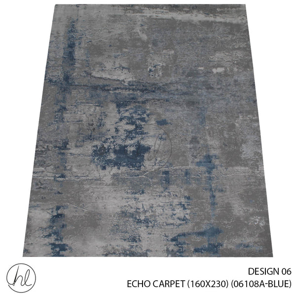 ECHO CARPET (160X230) (DESIGN 06) (BLUE)