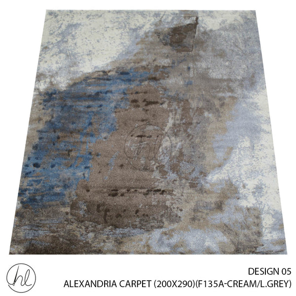 ALEXANDRIA CARPET (200X290) (DESIGN 05) (CREAM/GREY)