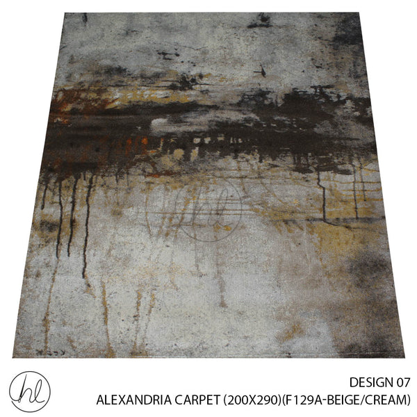 ALEXANDRIA CARPET (200X290) (DESIGN 07) (BEIGE/CREAM)