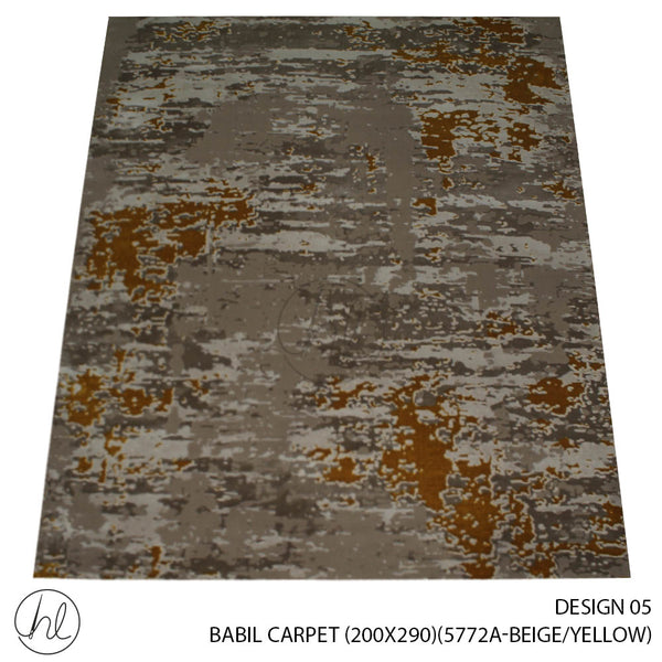 BABIL CARPET (200X290) (DESIGN 05) (BEIGE/YELLOW)