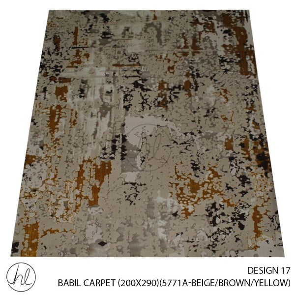 BABIL CARPET (200X290) (DESIGN 17) (BEIGE/BROWN/YELLOW)