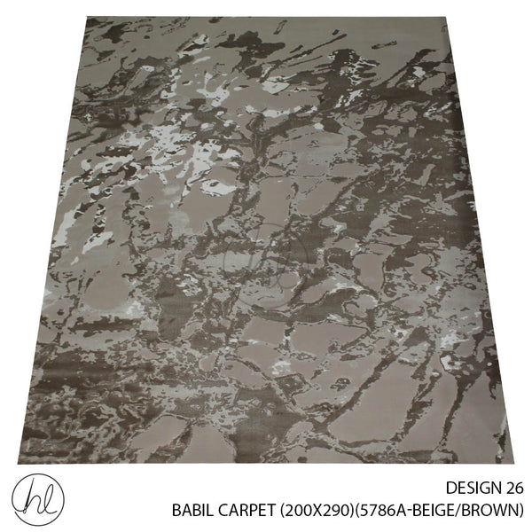 BABIL CARPET (200X290) (DESIGN 26) (BEIGE/BROWN)