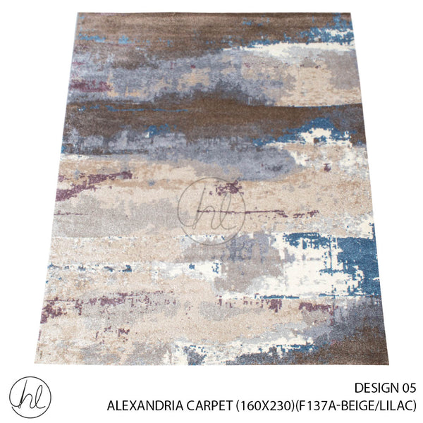 ALEXANDRIA CARPET (160X230) (DESIGN 05) (BEIGE/LILAC)