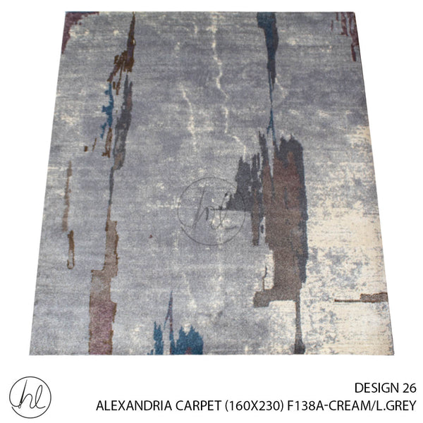 ALEXANDRIA CARPET (160X230) (DESIGN 26) (CREAM/L.GREY)