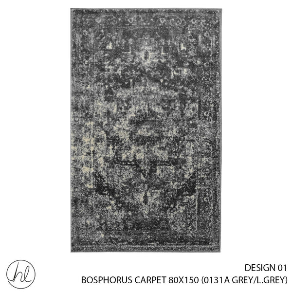 BOSPHORUS  CARPET (80X150) (DESIGN 01) (GREY/L.GREY)