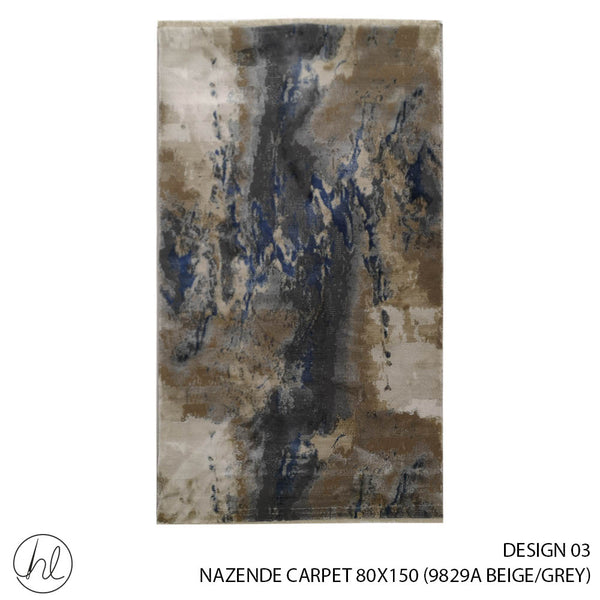 NAZENDE CARPET (80X150) (DESIGN 03) (BEGIE/GREY)