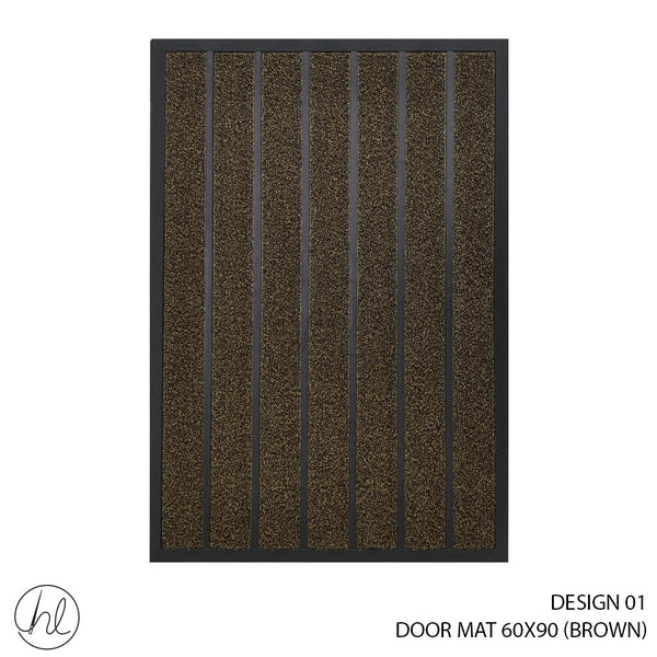 DOOR MAT (60X90) (DESIGN 01) (BROWN)