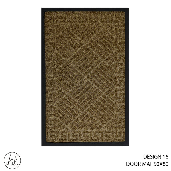 DOOR MAT (50X80) (DESIGN 16) (ABY-4983) (BEIGE)