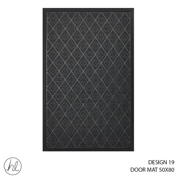 DOOR MAT (50X80) (DESIGN 19) (ABY-4983) (CHARCOAL)