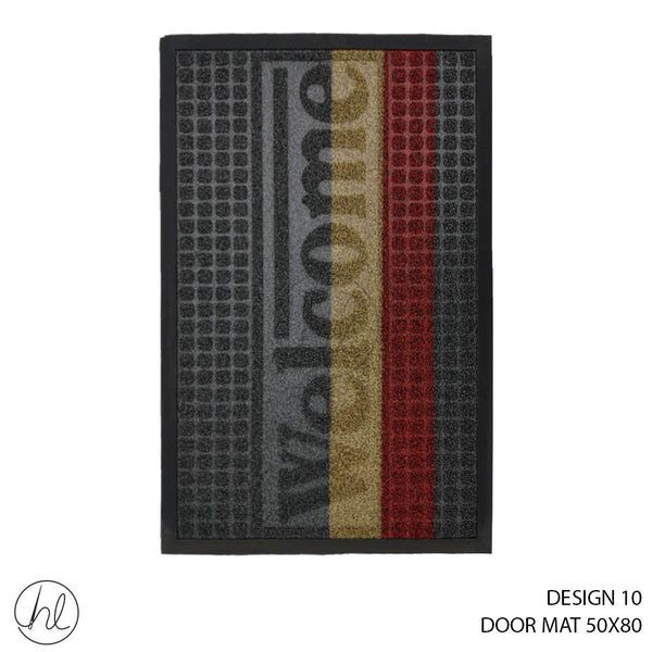 DOOR MAT (50X80) (DESIGN 10) (ABY-4986) (CHARCOAL)