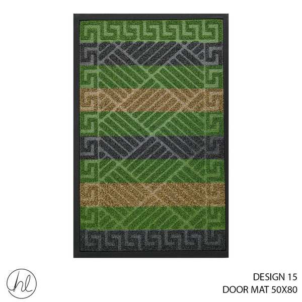 DOOR MAT (50X80) (DESIGN 15) (ABY-4986) (GREEN)