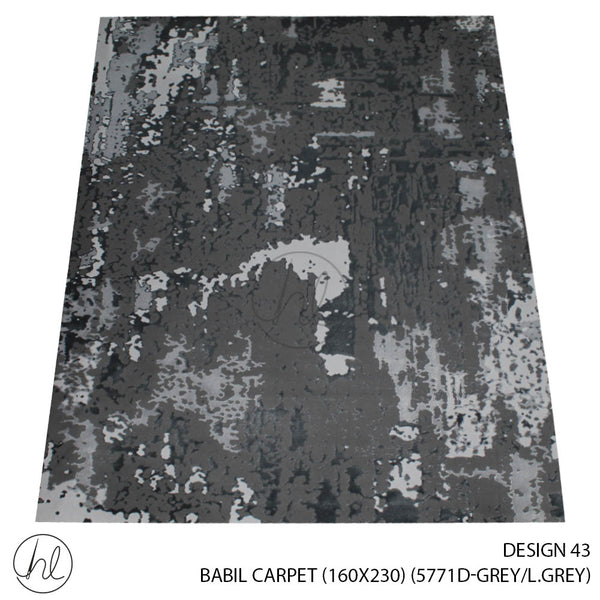 BABIL CARPET (160X230) (DESIGN 43) (DARK GREY/LIGHT GREY)