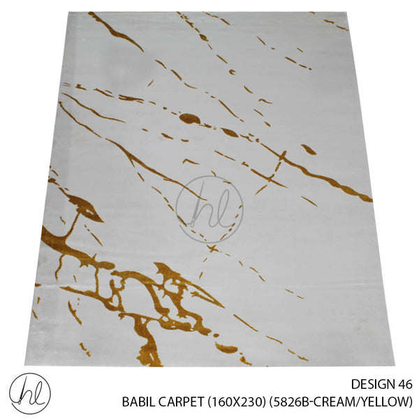 BABIL CARPET (160X230) (DESIGN 46) (CREAM/YELLOW)