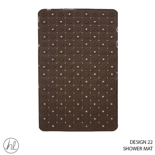 SHOWER MAT (50X80) (DESIGN 22) (ABY4772) (BROWN)