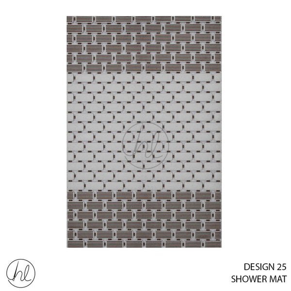 SHOWER MAT (50X80) (DESIGN 25) (ABY4776) (BROWN)