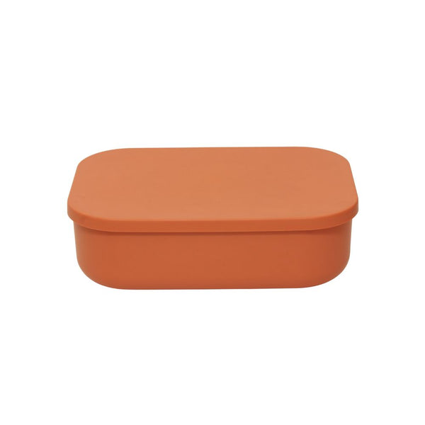 STORAGE BOX W LID -SOLID ORANGE SML