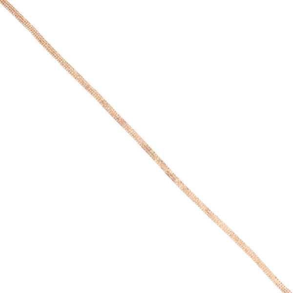 BRAID DIAMANTE IRON ON ROSE GOLD DNT023