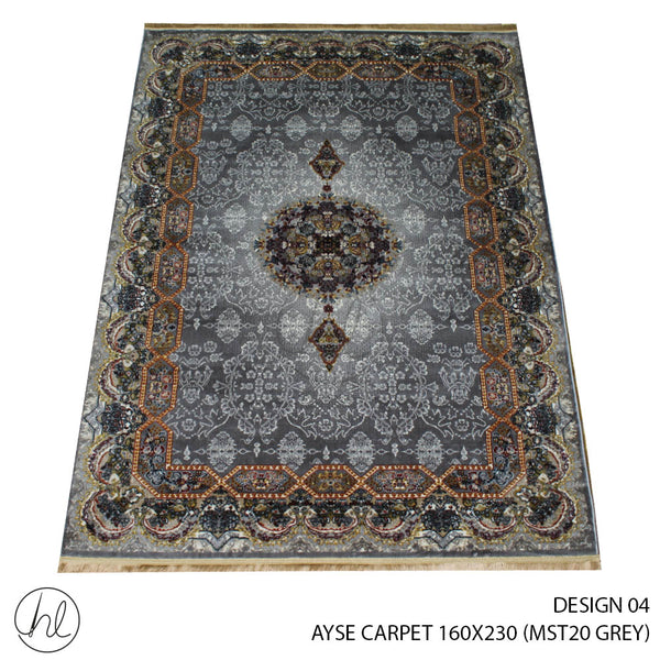 AYSE CARPET (160X230) (DESIGN 04) (GREY)