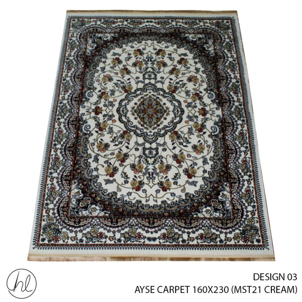 AYSE CARPET (160X230) (DESIGN 03) (CREAM)