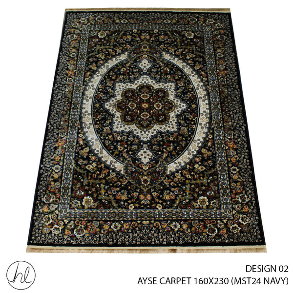 AYSE CARPET (160X230) (DESIGN 02) (NAVY)