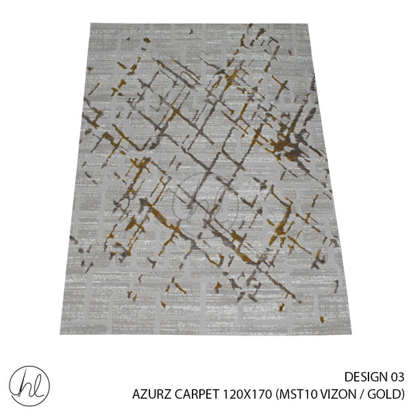 AZURA CARPET (120X170) (DESIGN 03) (VIZON / GOLD)