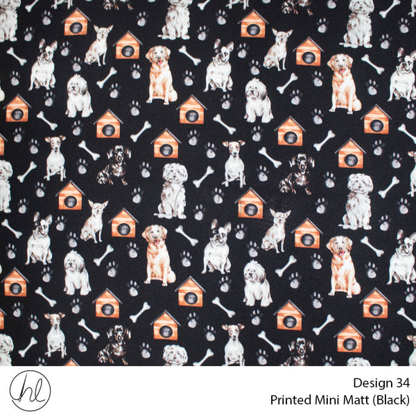 Mini Mat Prt Dogs/Paws