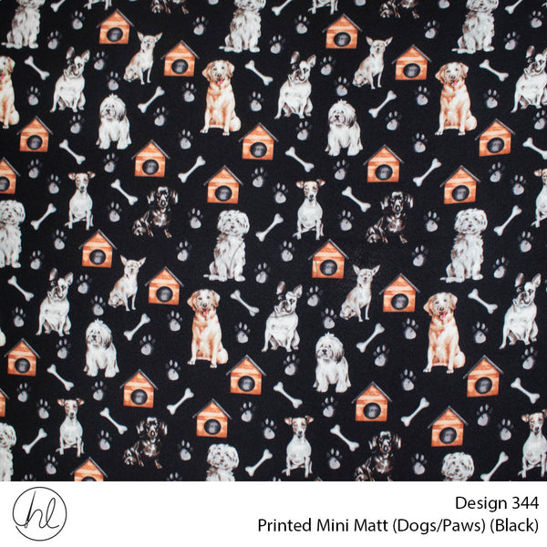 Mini Mat Prt Dogs/Paws