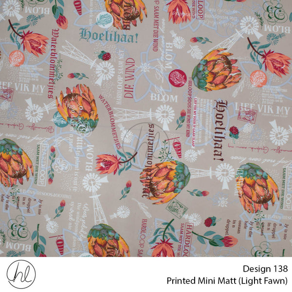 C/D Mini Mat Prt W/Pomp/Protea