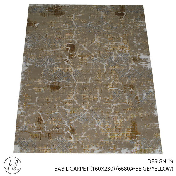 BABIL CARPET (160X230) (DESIGN 19) (BEIGE/YELLOW)