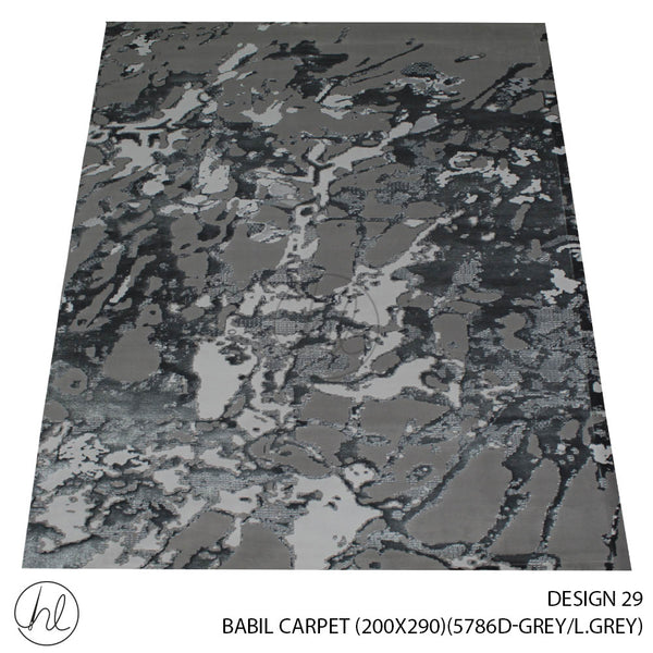 BABIL CARPET (200X290) (DESIGN 29) (GREY/LIGHT GREY)