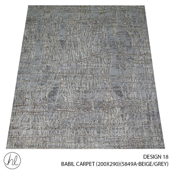 BABIL CARPET (200X290) (DESIGN 18) (BEIGE/GREY)