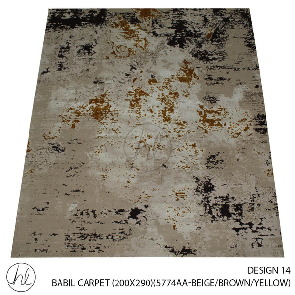 BABIL CARPET (200X290) (DESIGN 14) (BEIGE/BROWN/YELLOW)